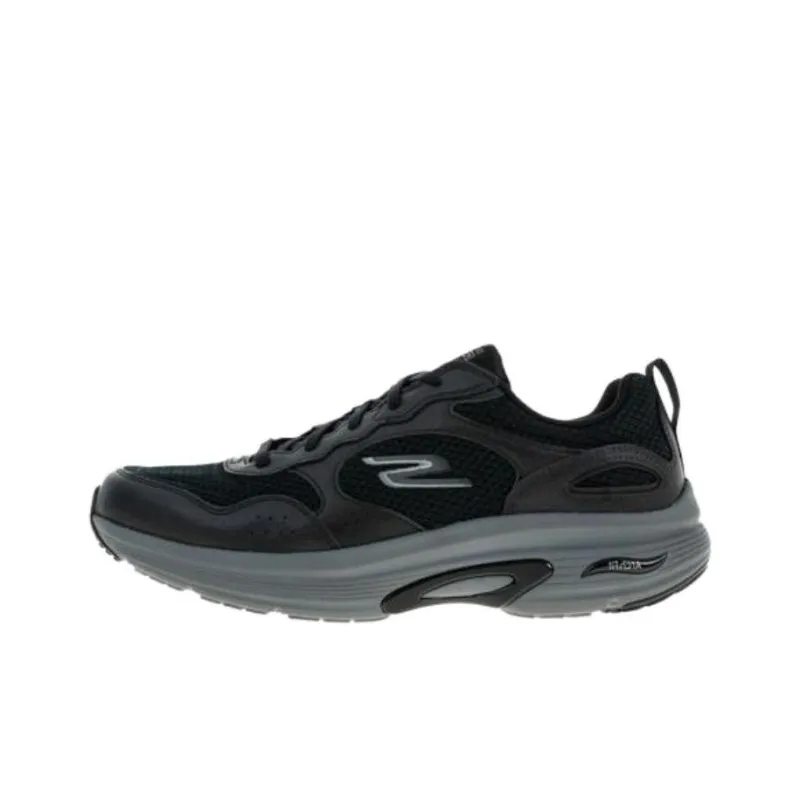 Skechers Go Run Arch Fit Anti Slip Wear Resistant Low Top Running Shoes Men's Black-0