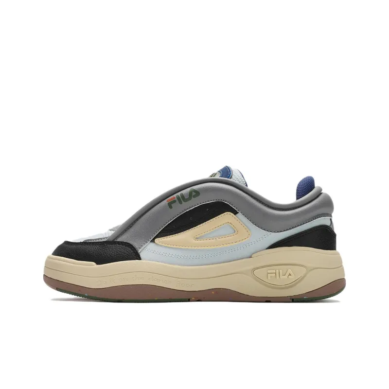 FILA MIX 2 Low Top Skateboard Shoes Men's Silver Gray-0