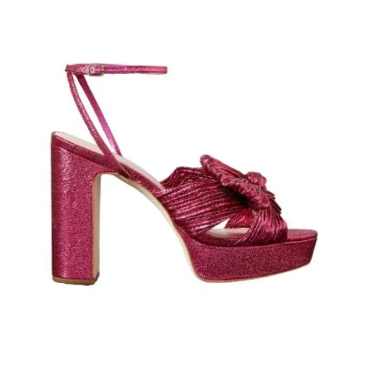 Loeffler Randall Strap Sandals Women's Fuchsia-1