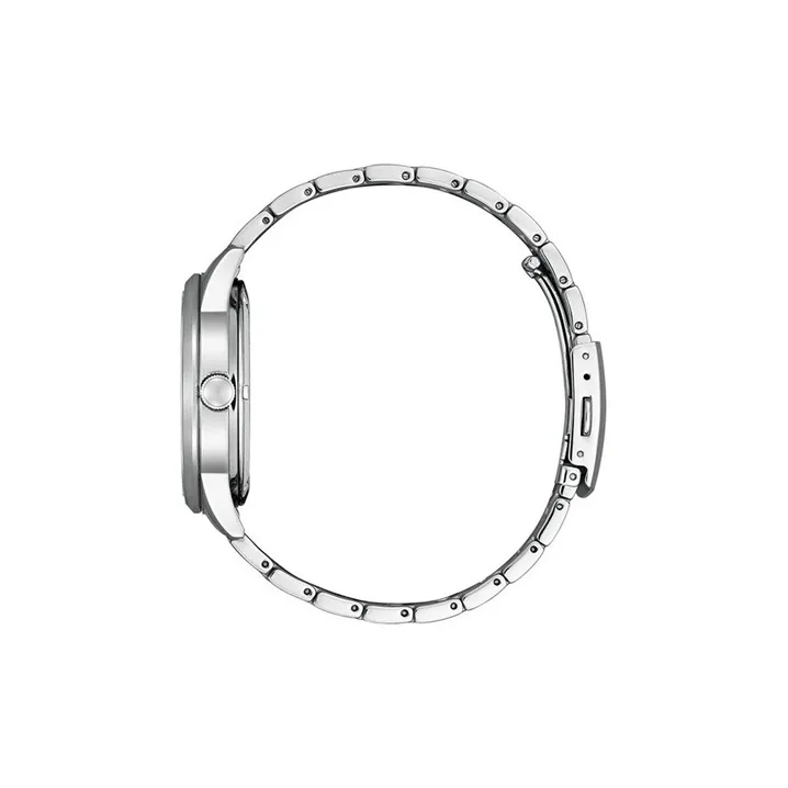 CITIZEN Automatic Mechanical Movement Stainless Steel Strap Watch Unisex White Dial NY405062A-2