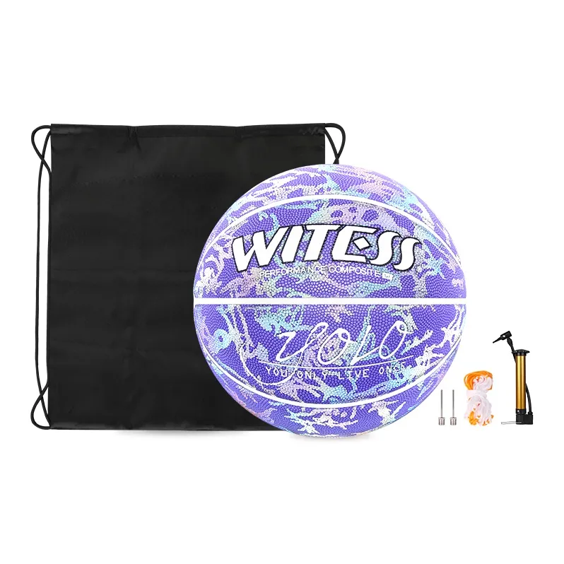 WITESS PU Basketball No. 7/Standard Training Reflective Unisex-15