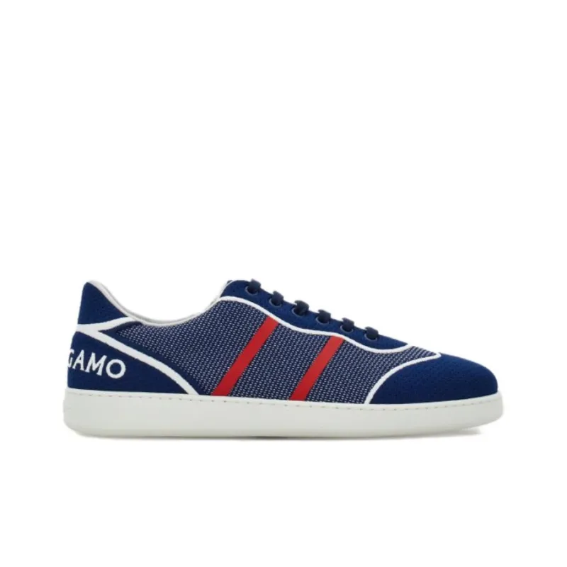 FERRAGAMO Logo-embroidered Panelled Sneakers-1