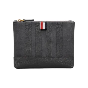 THOM BROWNE 4 Bar Zipped Wash Bag