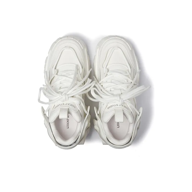 LEECAT STUDIO Cushioning Height Increasing Abrasion Resistant Breathable Chunky Sneakers Women's-11