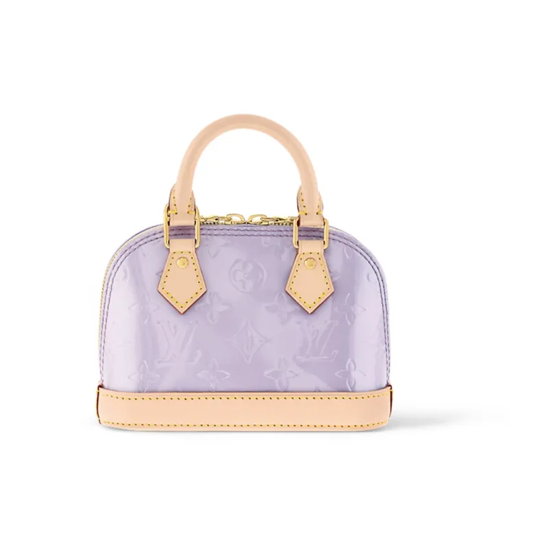 LOUIS VUITTON Nano Alma Glossy Lilac-2