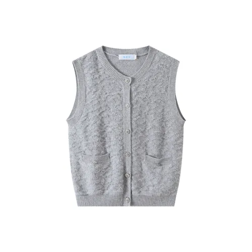 H-YXIANG Tank Tops Women's Brocade Gray