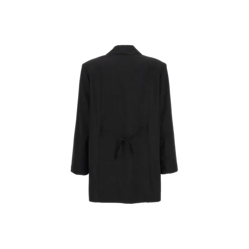 GANNI Double-Breasted Oversized Blazer-1