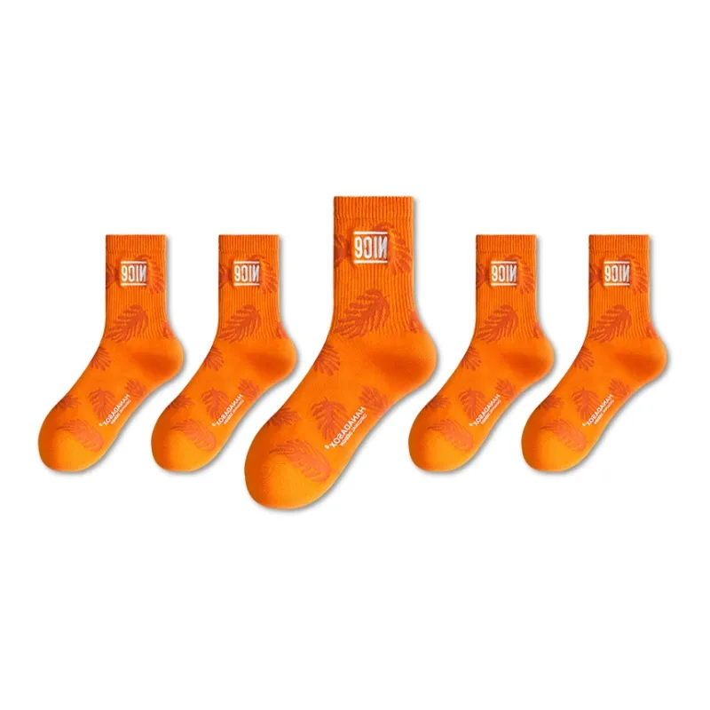 LUOLIAN Mid Calf Socks Unisex 5 Pack-24