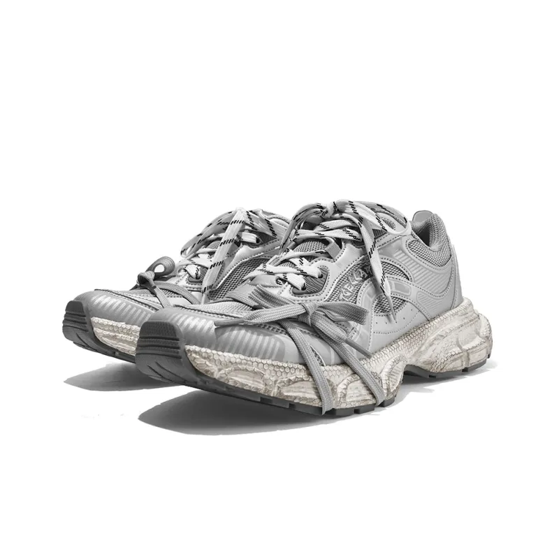 TCELLARS Cushioning Abrasion Resistant Lightweight Height Increasing Mat Low Top Chunky Sneakers Unisex-35