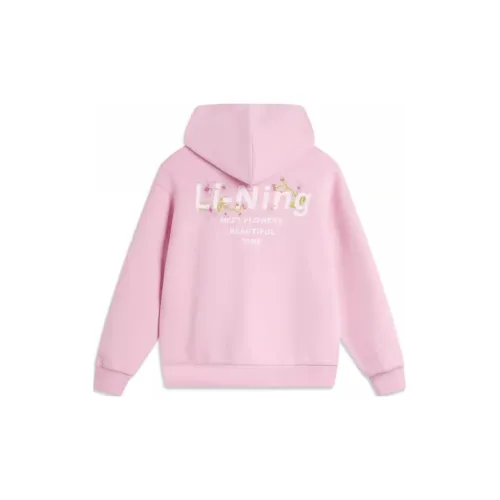 LINING Sports Life Collection Sweatshirts Women's Sheer Pink