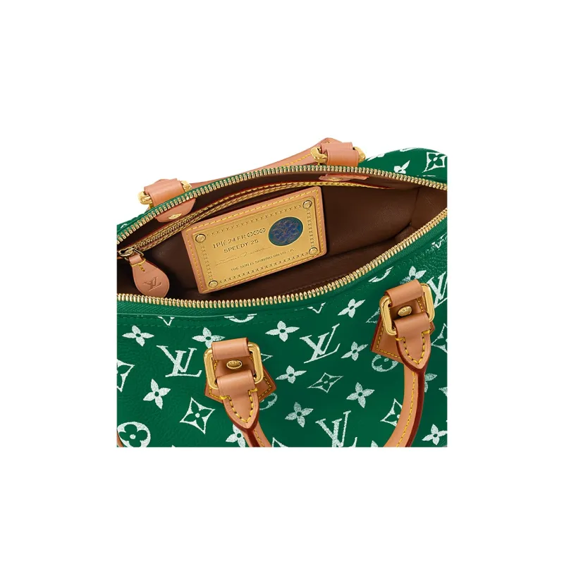 LOUIS VUITTON Speedy P9 Bandoulière 25 Monogram Leather Green-6