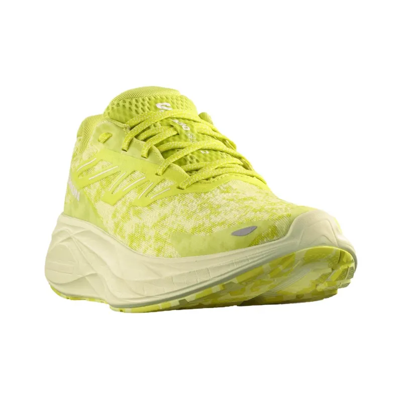 SALOMON AERO GLIDE 2 Cushioning Low Top Casual Running Shoes Men's Yellow Green-2