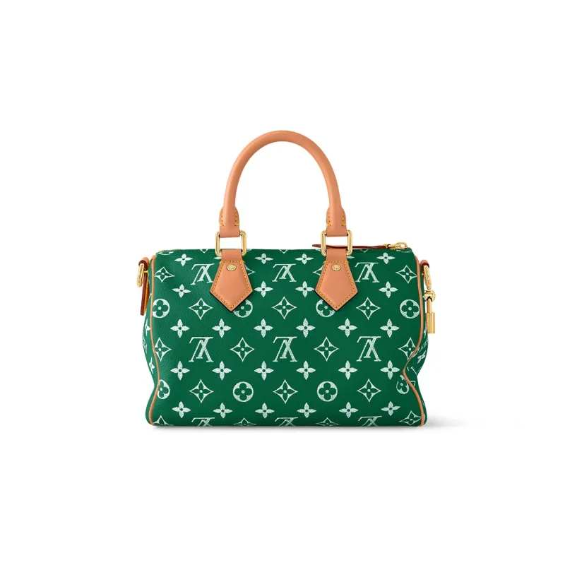 LOUIS VUITTON Speedy P9 Bandoulière 25 Monogram Leather Green-2