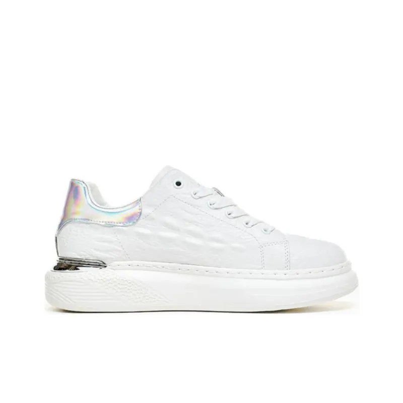 Wit Low Top Casual Shoes Men's White-1