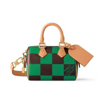 LOUIS VUITTON Nano Speedy Bandoulière Damier Pop Green