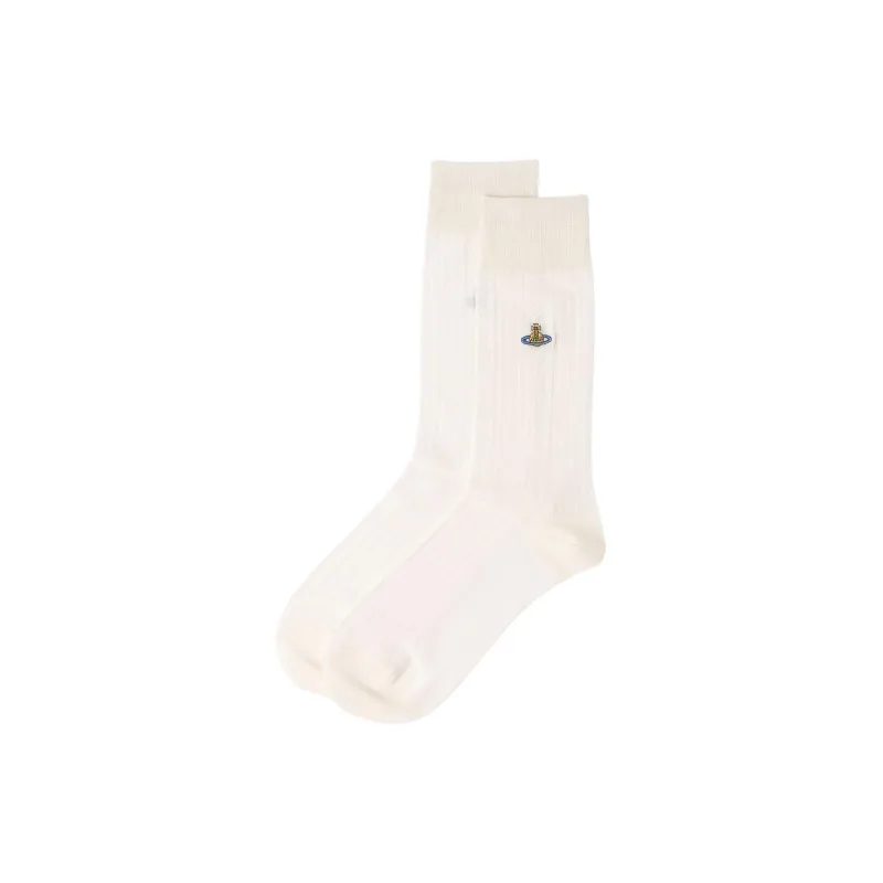 Vivienne Westwood Mid-Calf Socks Women's 1 Pack White-0