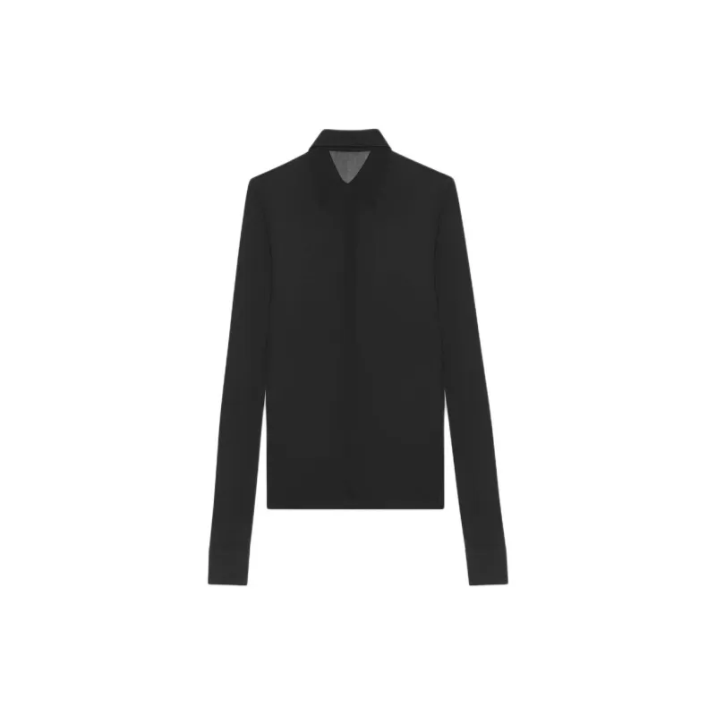 SAINT LAURENT Semi Sheer Buttoned Shirt-1