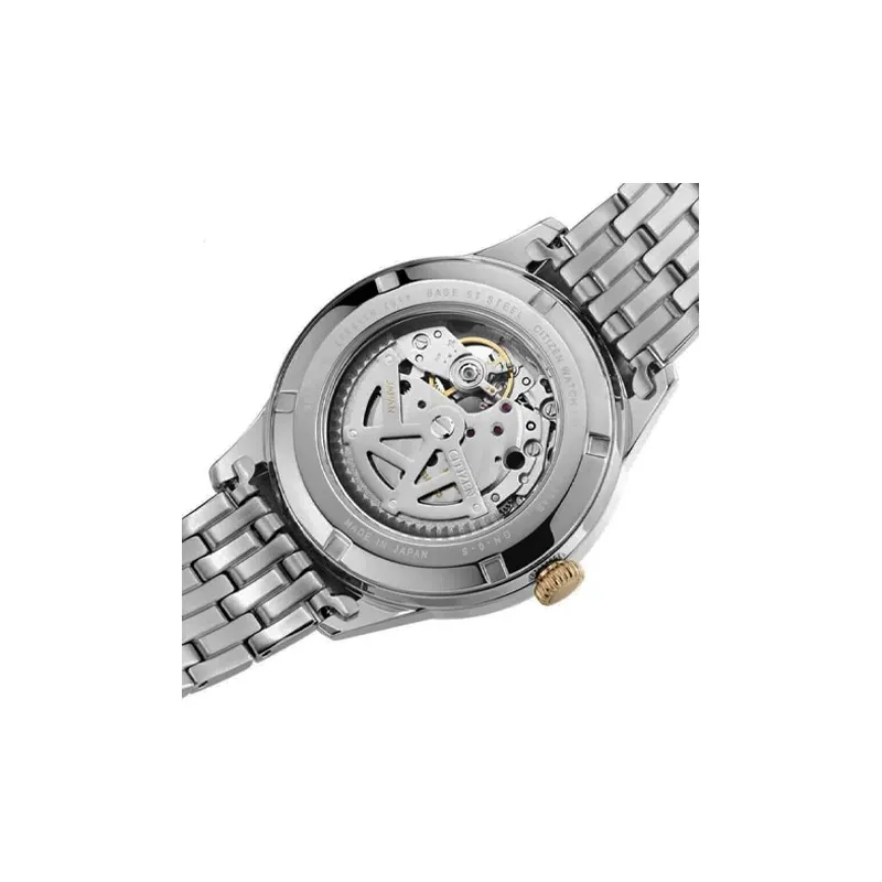 CITIZEN Mechanical Movement Stainless Steel Strap Watch 40mm Men's Watches White Dial NP1026 86A-2