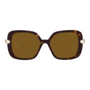 Swarovski Irregular Shape Sunglasses Women's Tortoiseshell