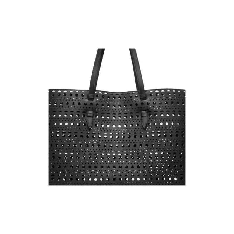 Alaia Mina 44 Openwork Tote Bag-4