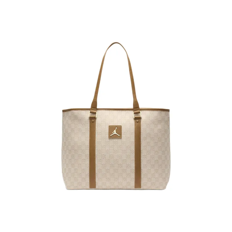 Jordan Polyester Tote Bag Shopping Bag Shoulder Bags Unisex Coconut Milk-0