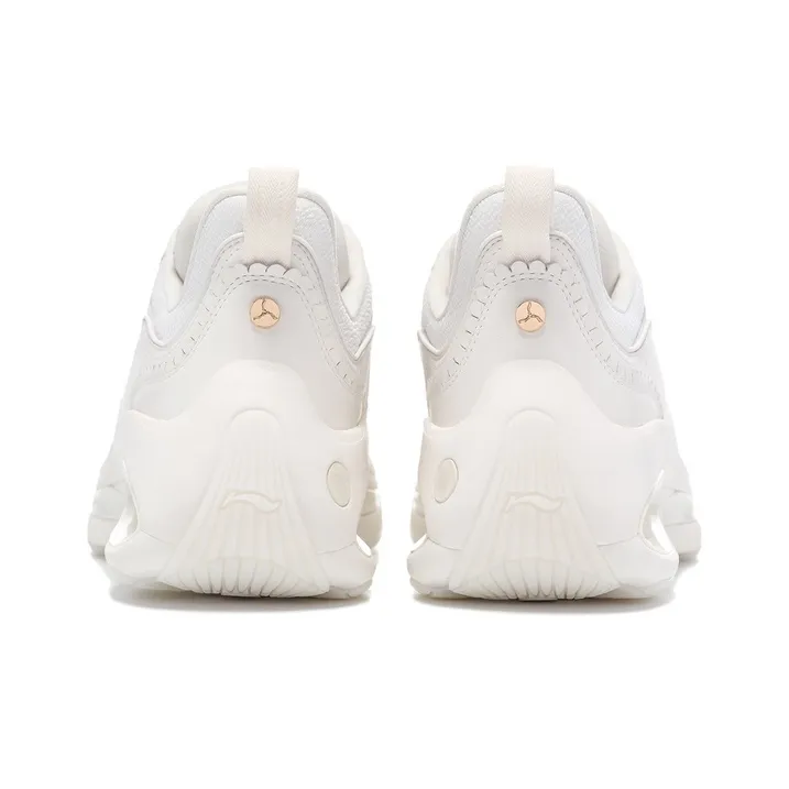 LI NING 1990 Heart Dance Cushioning, Wear Resistant Low Top Casual Shoes Women's Ecru-3