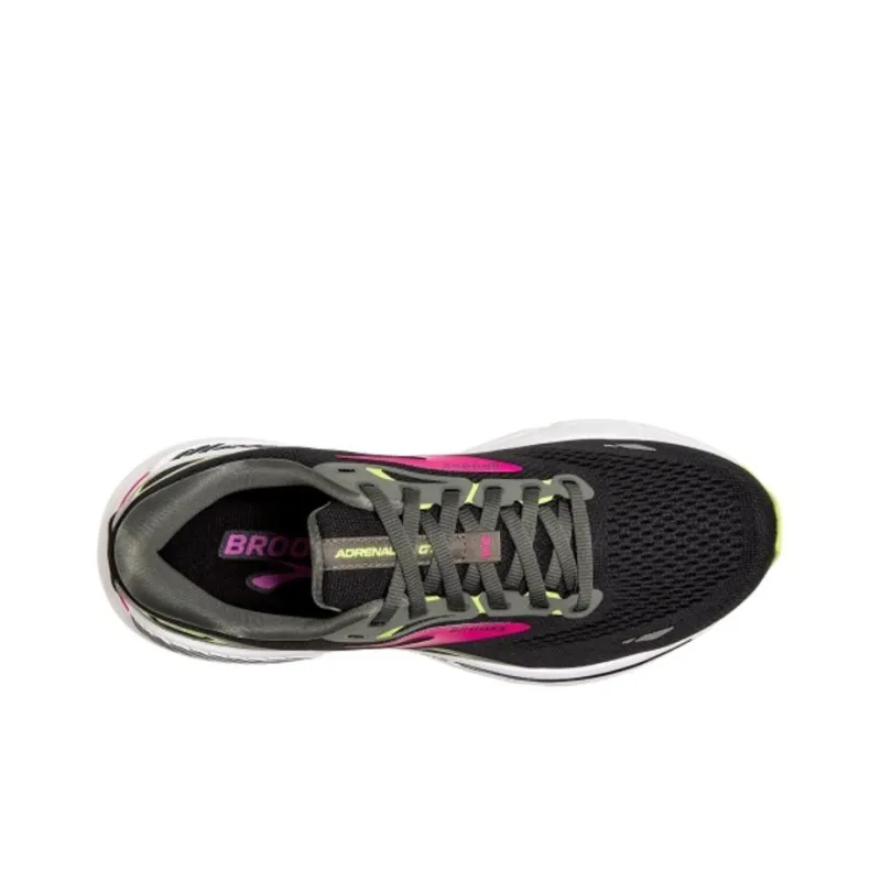 Brooks Women's Adrenaline GTS 23 2A Narrow 'Black Gunmetal Pink'-3