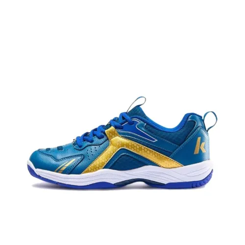 Kawasaki Badminton Shoes Unisex Low-Top Blue/Yellow