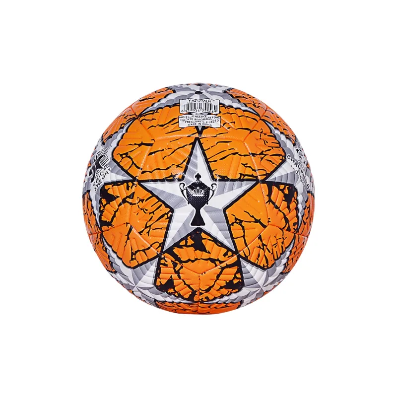 WADE Size 5 Ball Soccer PU Seamless Thermal bonding Unisex UEFA Champions League Multicolor Five Pointed Star-8