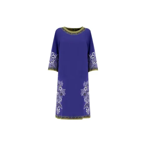 ETRO Short-Sleeved Dresses Women's Blue