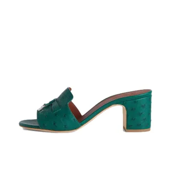 Loro Piana Quick Dry Slide Slippers Women's Green