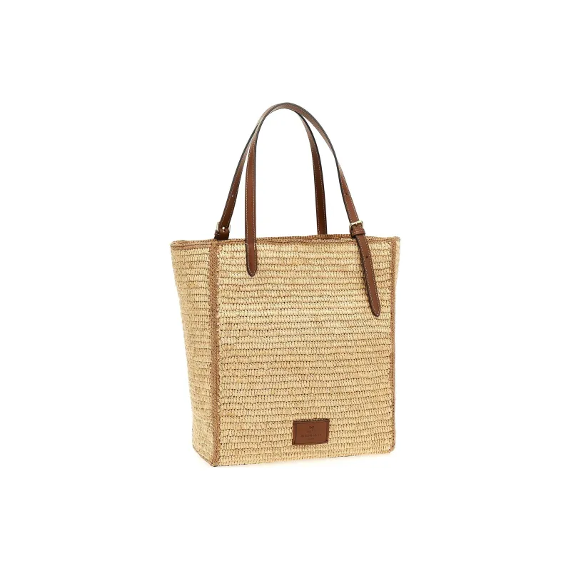 Anya Hindmarch Small Eyes Raffia Tote Bag-1