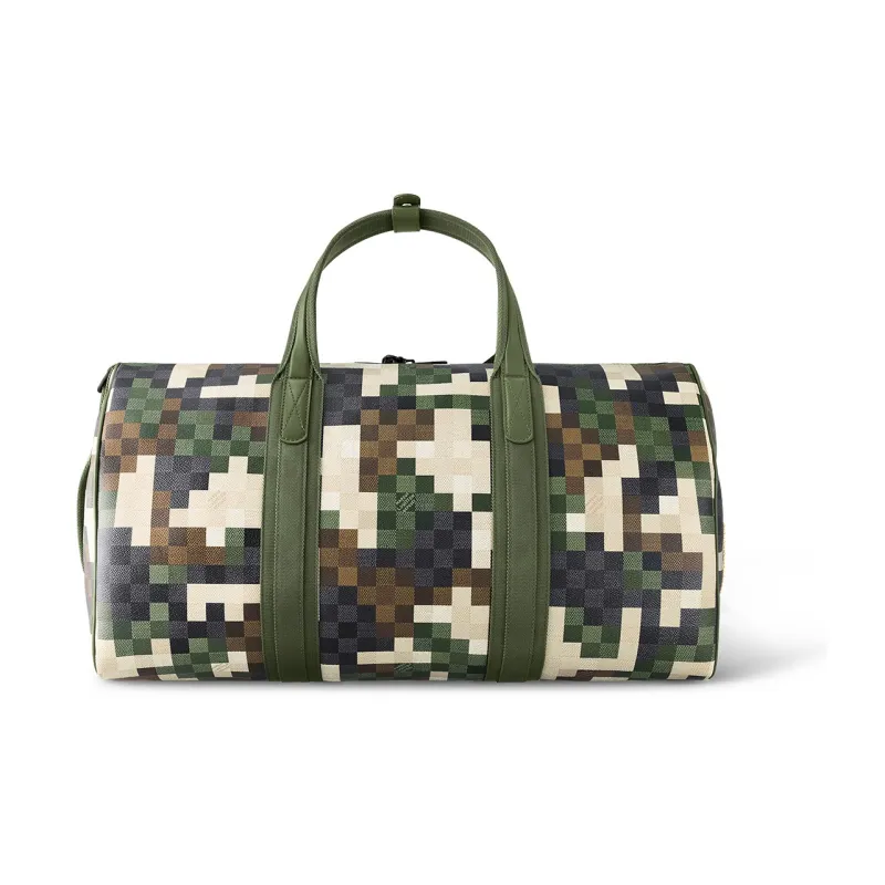 LOUIS VUITTON Keepall Canvas Monkey Bag, Shoulder Bag, Crossbody Bag, Handbag 55 Men's Camouflage-2
