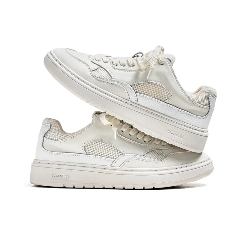Year By Year Breathable And Wear resistant Low Top Skateboard Shoes Men's White-2