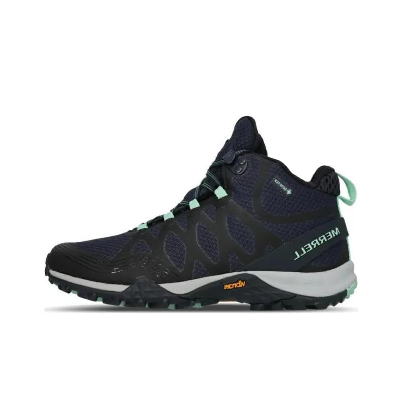 MERRELL Siren 3 MID GORE-TEX Durable Breathable Mid-Top Outdoor Shoes Women's Black Blue-0