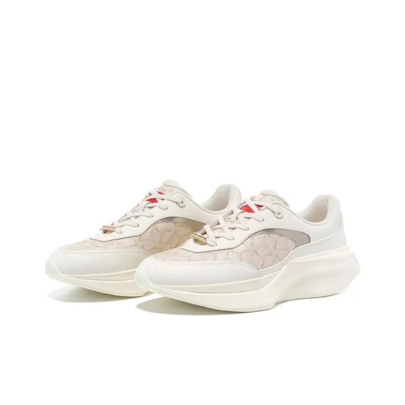 LI NING 1990 Xuanji Cushioning, Wear Resistant Low Top Running Shoes Men's Ecru Gold-1