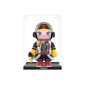 KGBOX Bubbles Mat Molly Jean Michel Basquiat 400% Doll Acrylic Figure Display Case Model Accessories