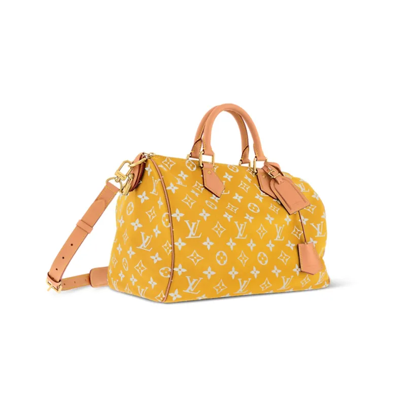 LOUIS VUITTON Speedy P9 Bandoulière 40 Monogram Leather Jaune Mat-1