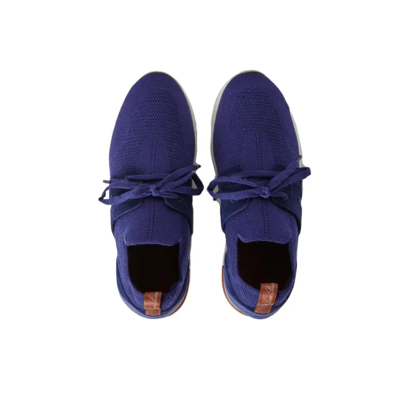 Loro Piana Low-Top Casual Shoes Women's Dark Blue-4