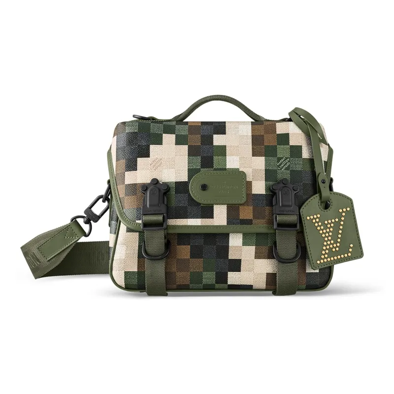 LOUIS VUITTON Canvas Handbag Shoulder Bag Crossbody Bag Regular Men's Camouflage-0
