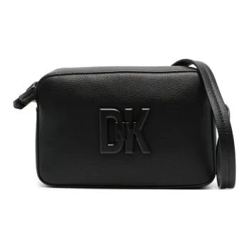 DKNY Calfskin Camera Bag Shoulder Bag Crossbody Bag Regular Women's Black