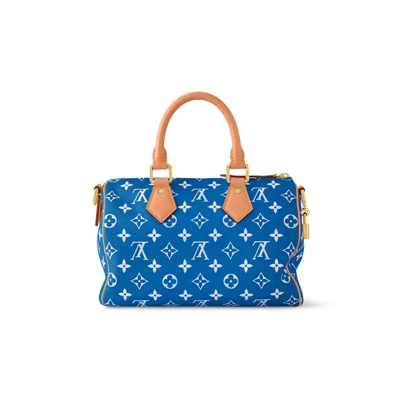 LOUIS VUITTON Speedy P9 Bandoulière 25 Monogram Leather Blue-2