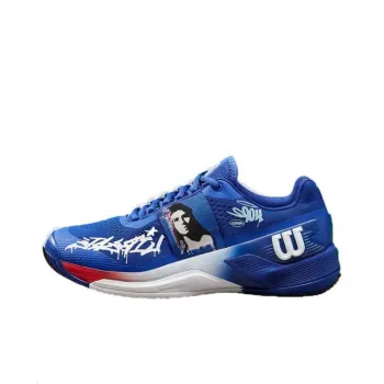 Wilson Rush Pro 4.0 Hope Slip-Resistant Low-Top Tennis Shoes Men's Blue