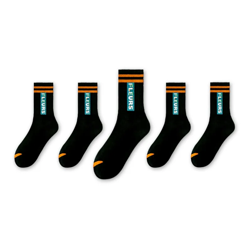 LUOLIAN Mid Calf Socks Unisex 5 Pack-21