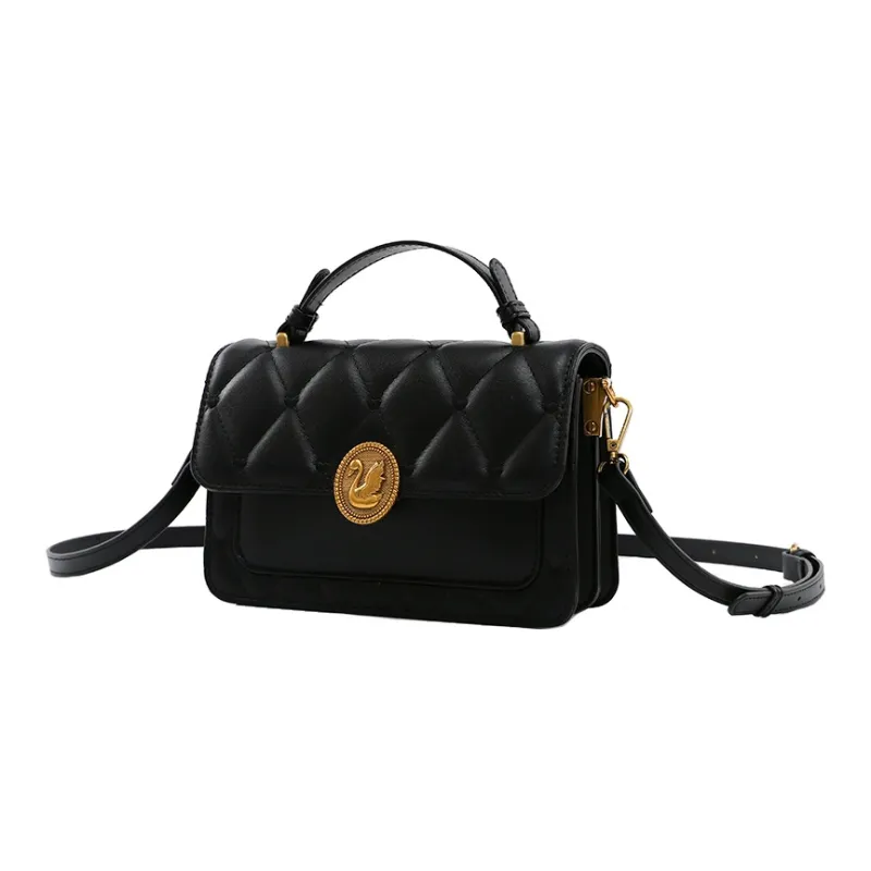 AUGTARLION Pu Artificial Leather Handbag, Shoulder Bag, Crossbody Bag Small Size Men's Black-1