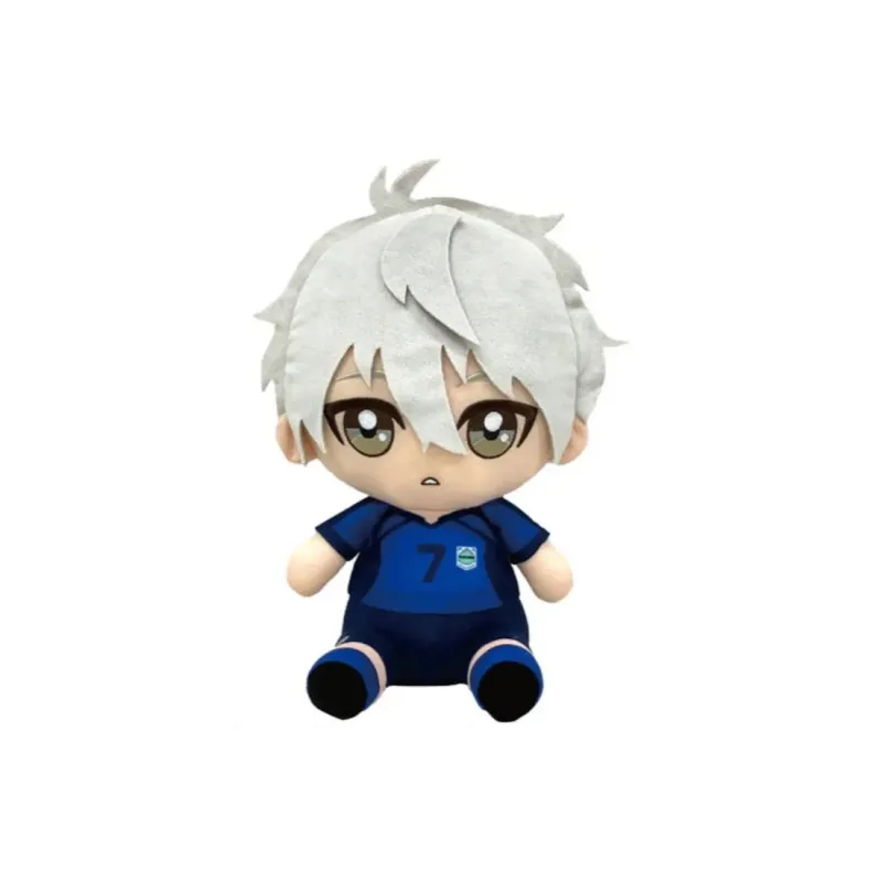 BANDAI BLUE LOCK Chibi Plush Doll BIG Yoichi Isagi Honey Fun Return Dolls Plush Doll 27cm Height-3