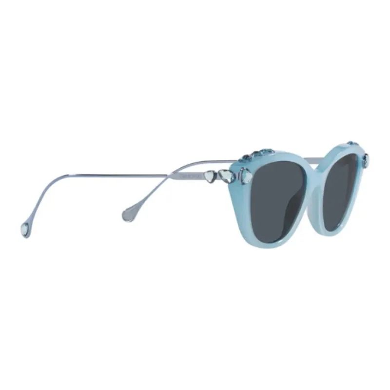 Swarovski Rectangular Sunglasses Men's Blue-4