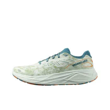 SALOMON Aero Glide Abrasion Resistant Low Top Running Shoes Men's Blue Green
