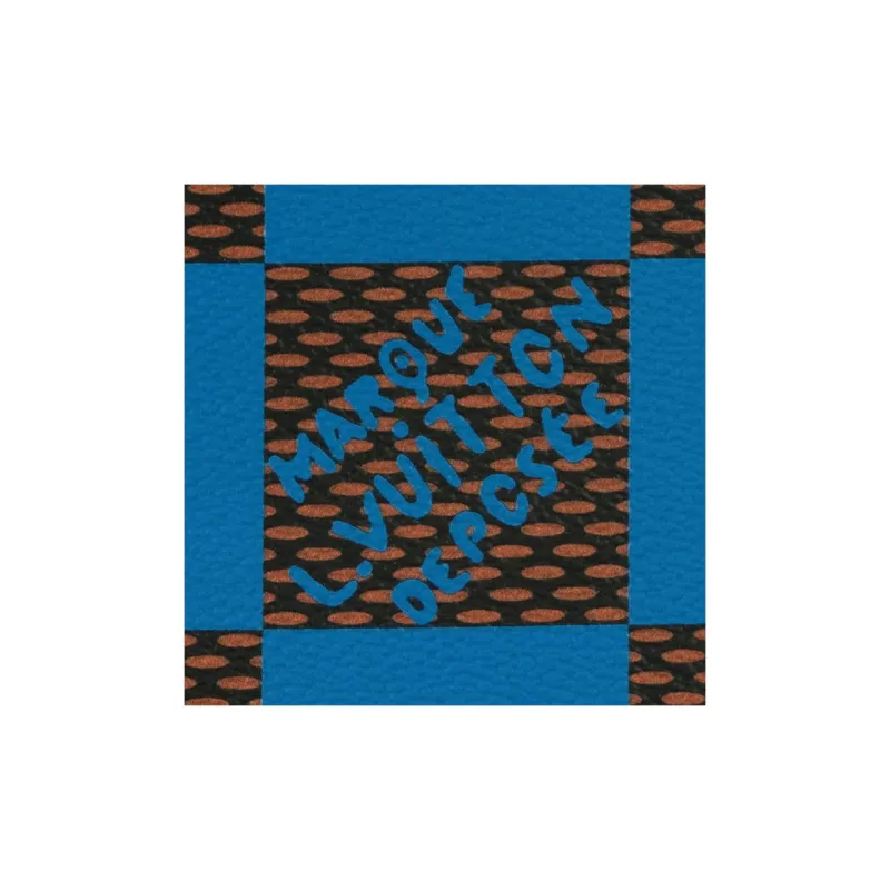 LOUIS VUITTON Pochette Voyage Damier Pop Blue-4