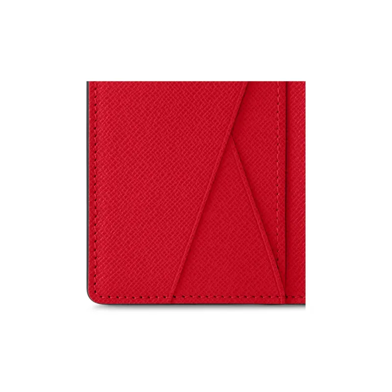 LOUIS VUITTON Pocket Organizer Damier Pop Red-4